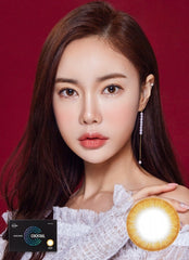 LENS ME Louis Shine Cocktail Orange Sherbet Brown Monthly (2 Pack) - discontinue