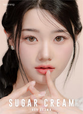 Lensrang 1-Month Suger Cream Ash Brown (2 Pack)