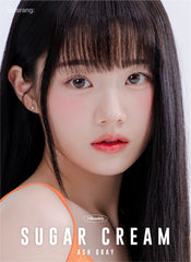 Lensrang 1-Month Suger Cream Ash Gray (2 Pack)