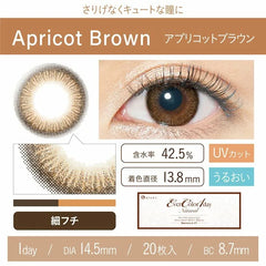EverColor 1 Day Color Contact lenses Natural Apricot Brown (20p)