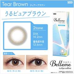 SEED Eye Coffret Belleme 1 Day Tear Brown (30 Pack)