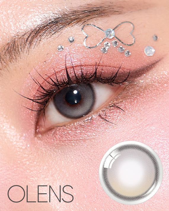 kearny james(yellow×gold /gray lens Yearly] Neo Pastel Yellow Gray (Toric) Colored Contact Lenses
