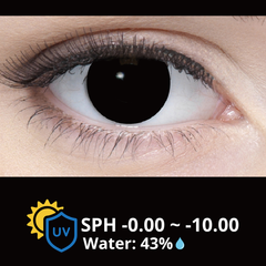 InnoVision Cosplay Halloween Contact Lenses Solid Black