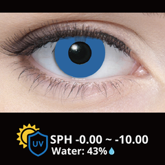 InnoVision Cosplay Halloween Contact Lenses Solid Blue