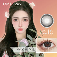 Lens Diary Van Cleef Gray Monthly Circle Lenses (2 Pack)