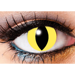 InnoVision Cosplay Halloween Contact Lenses Yellow Cat Eye