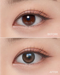 OLENS 1-Month Glowy Natural Mocha Brown for Toric (2 Pack)