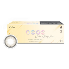 Clalen O2O2 Color 1-Day Toric Ash Brown EX (30 Pack)