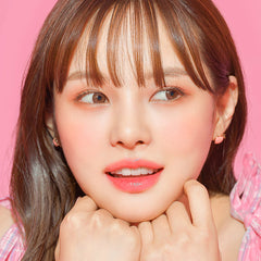 Lenstown Monthly Color Contact Lenses KakaoFriends Apeach Brown (2 Pack)
