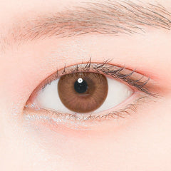Lenstown Monthly Color Contact Lenses KakaoFriends Apeach Brown (2 Pack)