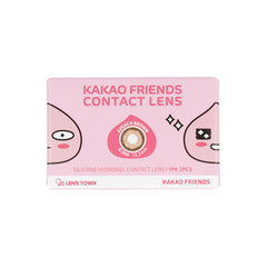 Lenstown Monthly Color Contact Lenses KakaoFriends Apeach Brown (2 Pack)