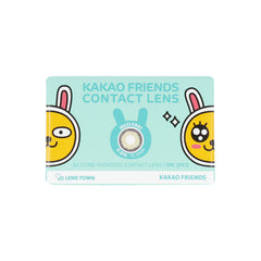Lenstown Monthly Colored Contact Lenses KakaoFriends Muzi Gray (2 Pack)