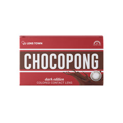 Lenstown Chocopong Dark Choco Color Contacts Monthly (2 Pack)