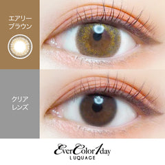 EverColor 1 Day LUQUAGE Airy Brown Japanese color lenses