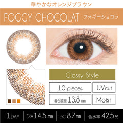 EverColor 1 Day LUQUAGE Foggy Chocolat Japanese color lenses (10p)