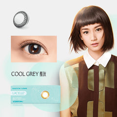 LACELLE 1-Day Cool Grey Colored Contacts Lenses (30 Pack)